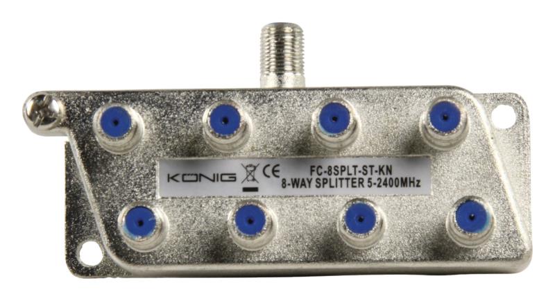 König FC-8SPLT-ST-KN 8-weg satelliet F-splitter