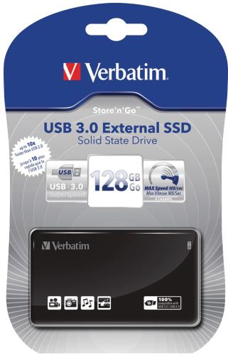 Verbatim 47622 Externe USB 3.0-SSD 128 GB