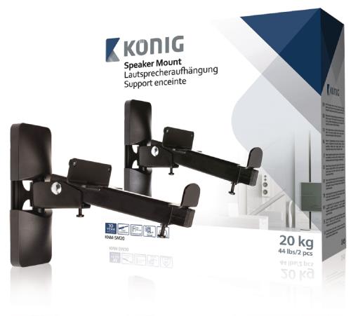 König KNM-SM20 Luidsprekerbeugel 20 kg / 44 lbs 2 stuks