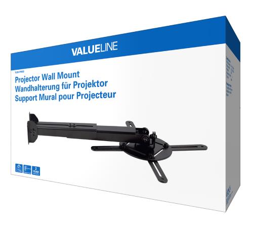 Valueline VLM-PM30 Muurbeugel voor projector 10 kg/22 lbs