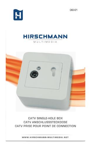 Hirschmann 695020441 Catv single-hole box double galvanic isolation. for construction and assembly