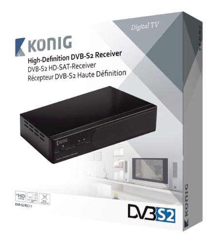 König DVB-S2 REC11 HD-DVB-S2-ontvanger 1080p