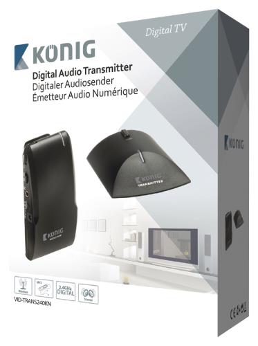 König VID-TRANS240KN 34-kanaals draagbare digitale audio-ontvanger