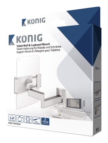 König KNM-FMTM30 Tablet muur- en kastbeugel volledig beweegbaar 7 - 12"/17,8 - 30,5 cm