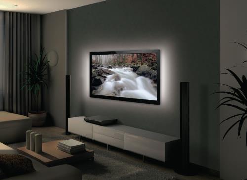 König KNM-ML2W USB TV-mood light LED 2 strips 50 cm koel wit