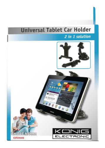 König CSTCH100 Universele tablethouder voor auto
