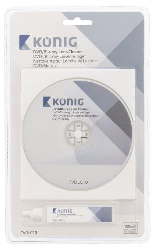 König TVDLC10 DVD/Blu-ray lens reiniger 20 ml reinigings vloeistof