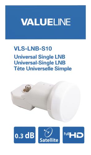 Valueline VLS-LNB-S10 Universele single LNB voor 1 TV 0.3 dB