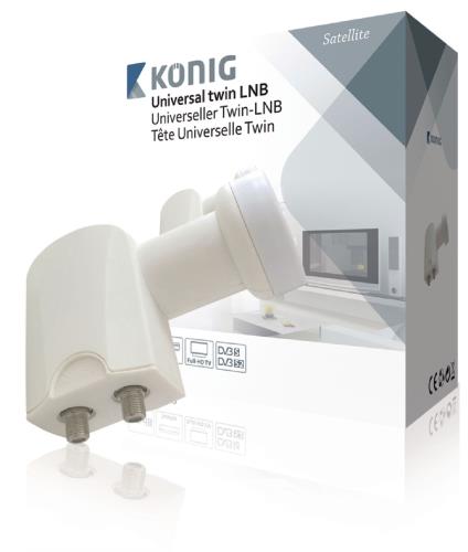 König KN-LNB-T20 Universele twin LNB 0.2 dB voor 2 TV
