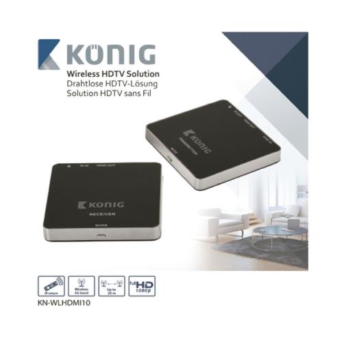 König KN-WLHDMI10 Draadloze HDTV-oplossing HDMIT (met 3D) 1080p