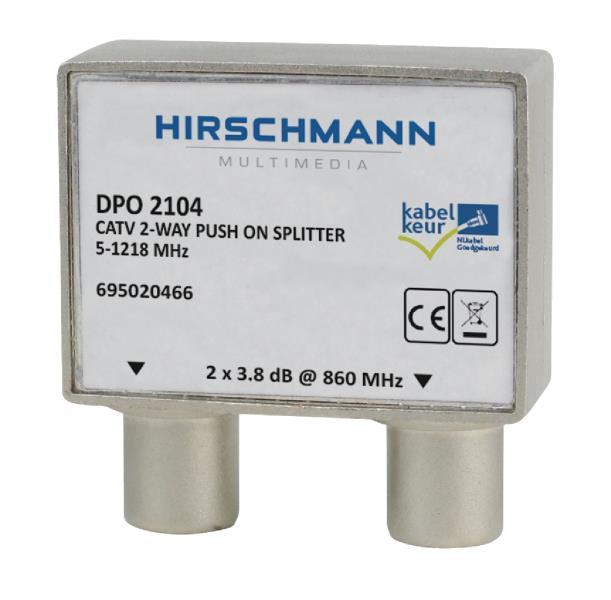 Hirschmann 695020466 CATV 2-weg opdruk IEC splitter