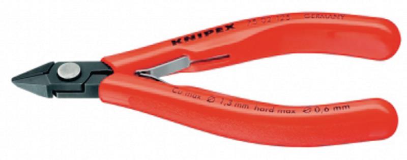Knipex 75 02 125 Elektronica - zijsnijtang slanke vorm 125 mm