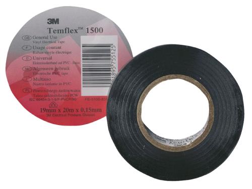 3M DE-2729-5089-5 Templex isolatie tape 15 mm 10 m zwart