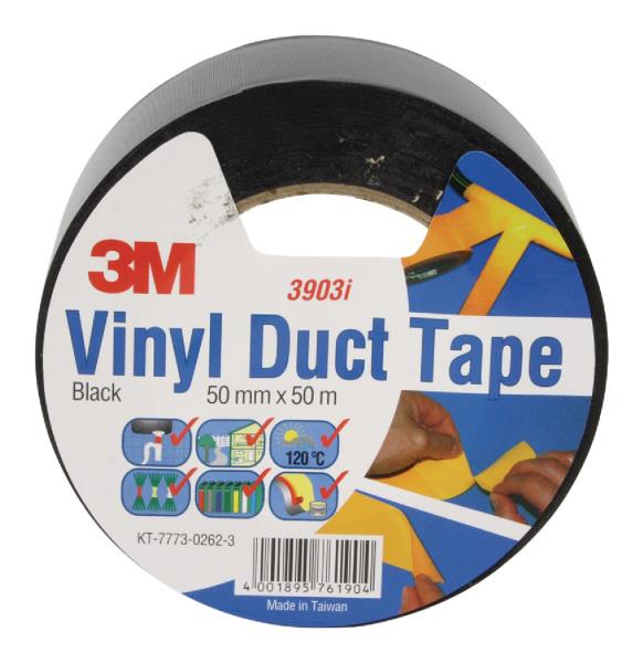 3M KT-7773-0262-3 Scotch duct tape 2000 50 mm 50 m zwart