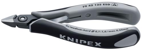 Knipex 79 42 125 ESD Side-cutting pliers without bevel