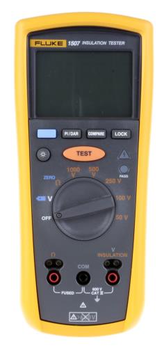 Fluke FLUKE 1507 Insulation tester 10 GOhm 50 VDC/100 VDC/250 VDC/500 VDC/1000 VDC 600 VAC