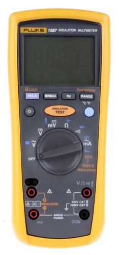 Fluke FLUKE 1587 Isolatiemeetinstrument 2 GOhm 50 VDC/100 VDC/250 VDC/500 VDC/1000 VDC 1000 VAC TRMS AC
