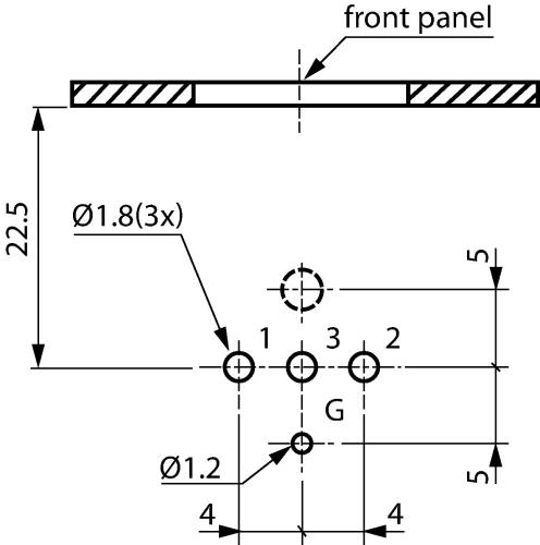 Neutrik NC3FD-H XLR Panel-mount female receptacle <prefix></prefix>3<suffix></suffix> Panel-mount female receptacle D...
