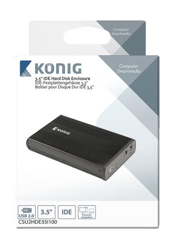 König CSU2HDE35I100 3.5" IDE harde schijf-behuizing USB 2.0