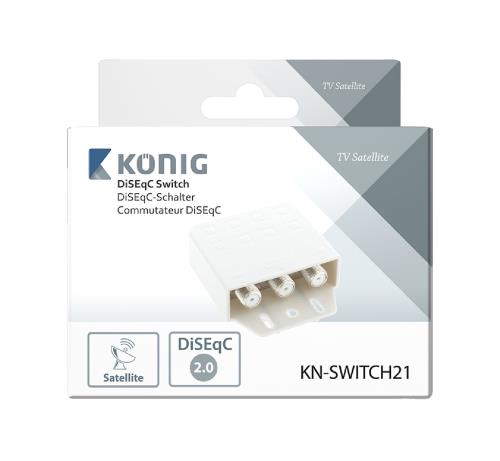König KN-SWITCH21 DiSEqC-switch 2 ingangen 1 uitgang
