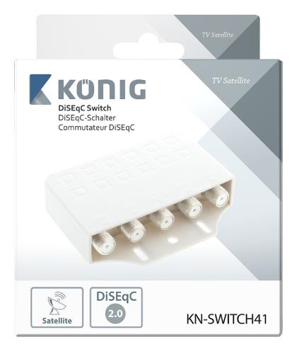 König KN-SWITCH41 DiSEqC-switch 4 ingangen 1 uitgang