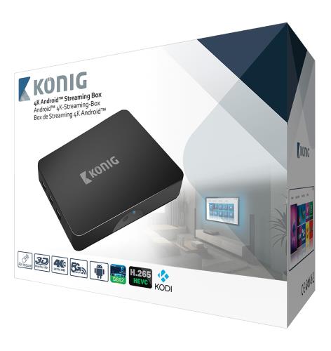 König KN-4KASB 4K Android streaming box 4K 3D 5G Wi-Fi