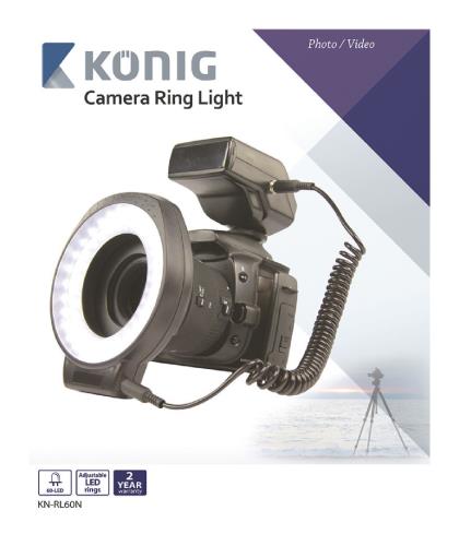 König KN-RL60N Ringlamp voor camera 60 LED