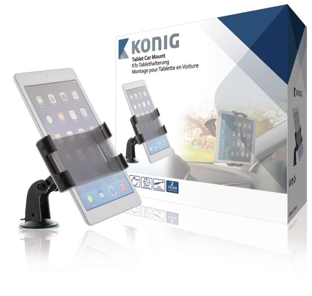 König KNM-FCTM11 Universele tablet houder auto 360° 140 - 240 mm