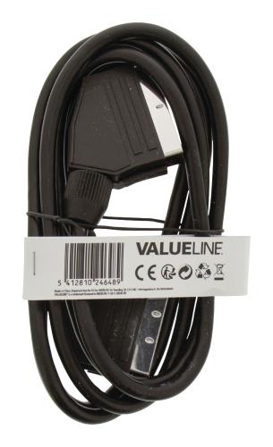 Valueline VLVT31000B20 SCART kabel SCART mannelijk - SCART mannelijk 2,00 m zwart