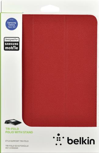 Belkin F8M394CWC02 Tri-fold folio with stand for Samsung Galaxy Tab 2 10.1 Red