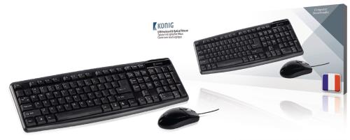 König CSKMCU100FR USB toetsenbord & optische muis