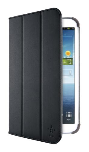 Belkin F7P135vfC00 Smooth Tri-Fold Cover with Stand for Samsung Galaxy Tab 3 8.0, black