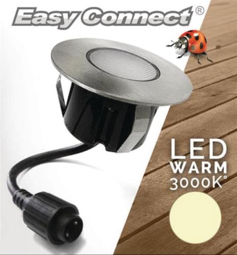 Easy Connect 65436 Inbouwspot rond Ø 7,5 cm LED 2 W warmwit 3000K