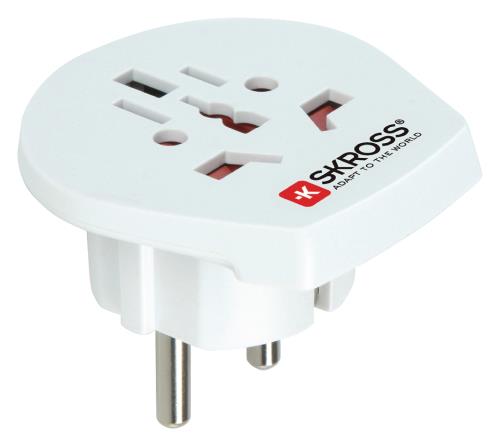 Skross 1,500250 World to Europe travel adapter (duo-pack)