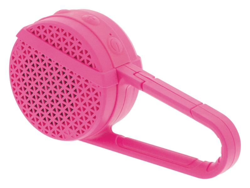 Sweex SWBTSP100PI Draagbare Bluetooth©-speaker met clip 3 W roze