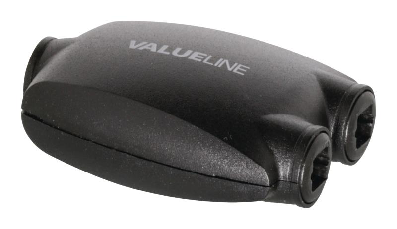 Valueline VLASP2502 Digitale audiosplitter 2-wegs TosLink female - 2x female zwart