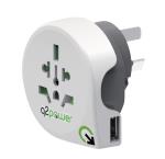 Q2 Power  Power Travel Adaptor World to AUS USB