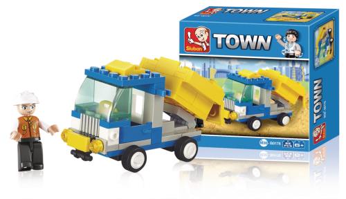 Sluban M38-B0178 Building Blocks Town Series Dump Truck