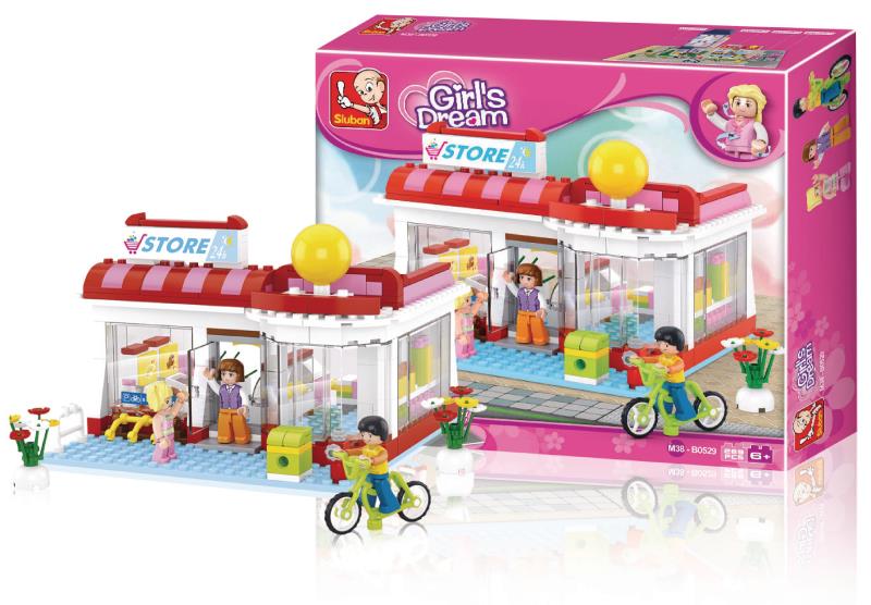 Sluban M38-B0529 Building Blocks Girls Dream Series Supermarket