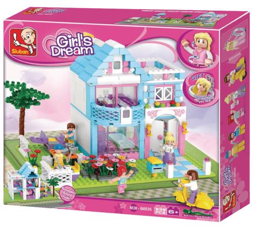 Sluban M38-B0535 Building Blocks Girls Dream Series Family House