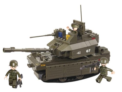 Sluban M38-B0287 Building Blocks Army Series Tank