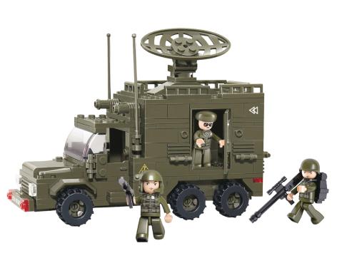 Sluban M38-B0300 Building Blocks Army Series Radar Truck