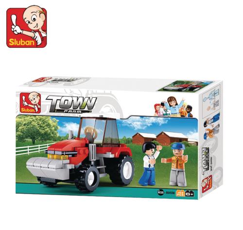 Sluban M38-B0556 Building Blocks Town Series Tractor