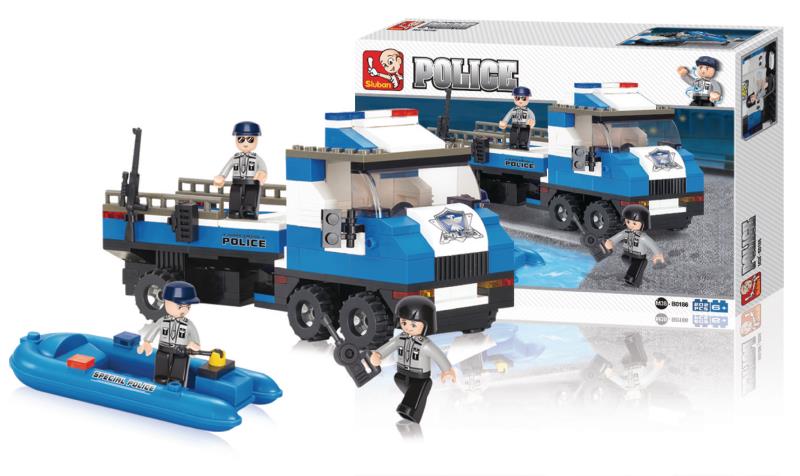 Sluban M38-B0186 Building Blocks Police Series Police Truck