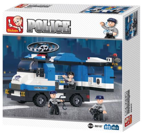 Sluban M38-B0187 Building Blocks Police Series Mobile Police Post