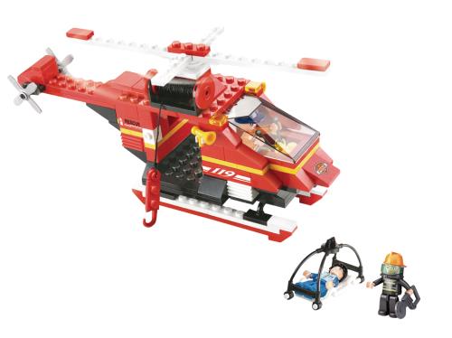 Sluban M38-B0218 Building Blocks Fire Series Rescue Helicopter