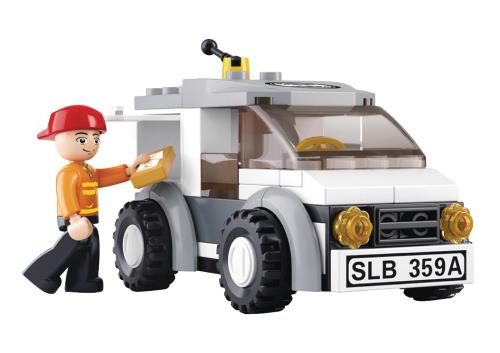 Sluban M38-B0359 Building Blocks Aviation Series Delivery Van