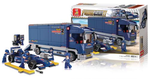Sluban M38-B0357 Building Blocks Formula 1 Series F1 Truck