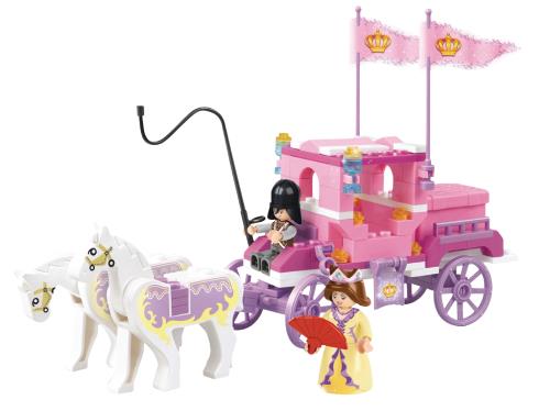 Sluban M38-B0250 Building Blocks Girls Dream Series Royal Carriage