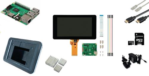 Raspberry Pi RP3KIT2 Raspberry Pi 3 LCD starter kit + WiFi + Raspbian software